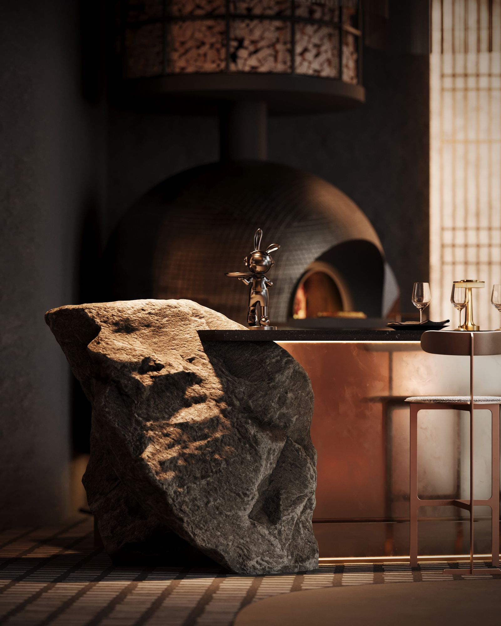 Shelemburg Pizzeria - Restaurants interior in Slovenia by Studio NACRT US